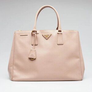 Prada Cammeo Saffiano Lux Leather Double Zip Large Tote Bag BN1786